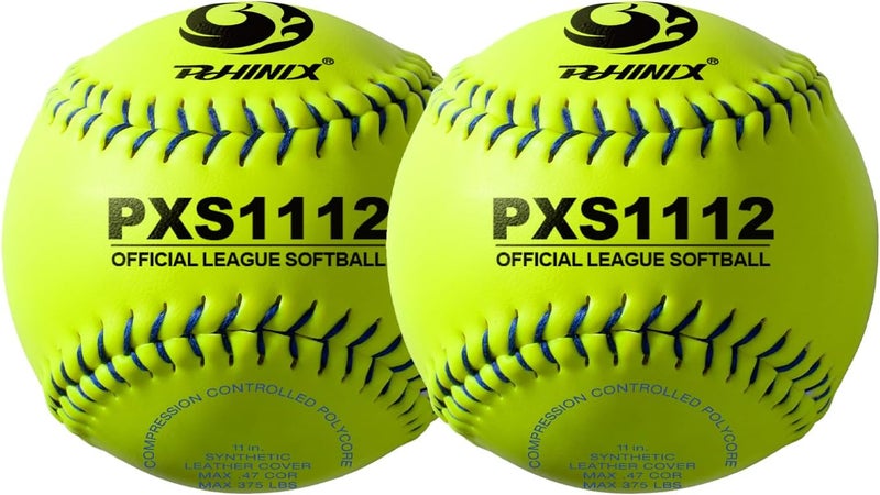 PHINIX Practice Fast-Pitch Softball Official Size and Weight Professional Quality 11" & 12" Options (COR .47 / Comp.375) - Image 1